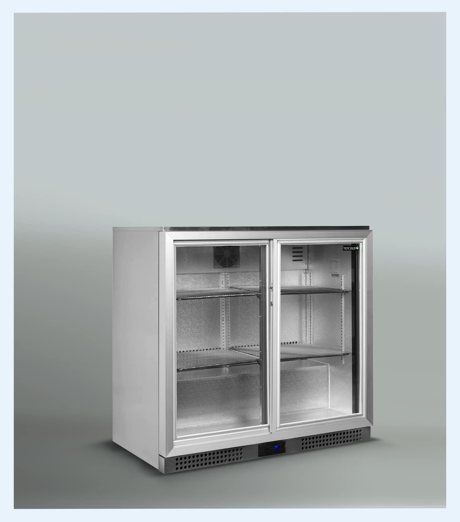 Arriere bar 2 portes coulissantes Vitrine réfrigérée pour bar BA26S de Tefcold