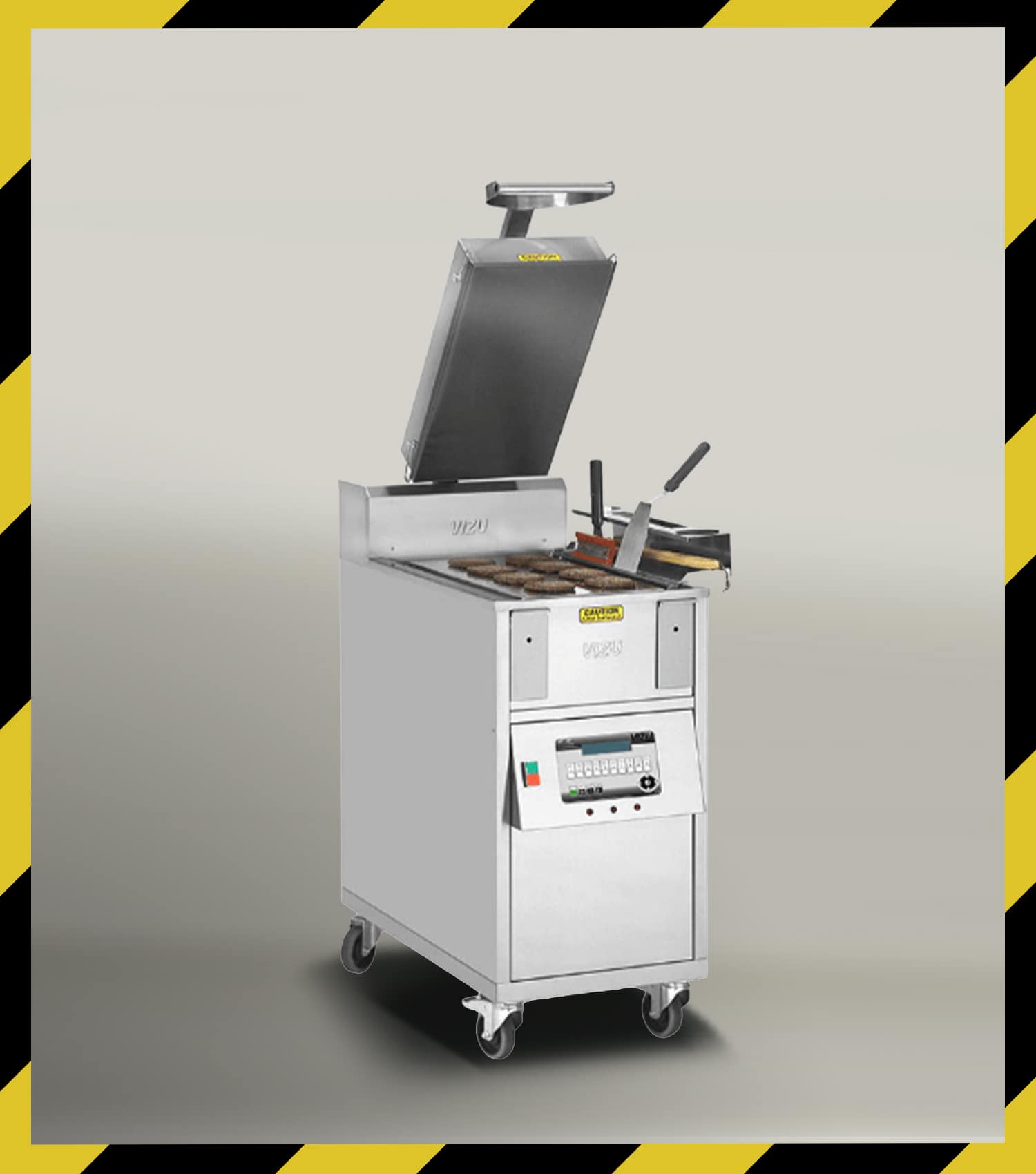 VIZU Clam N450 Grill à Pression Clamshell Professionnel pour Cuisson Rapide