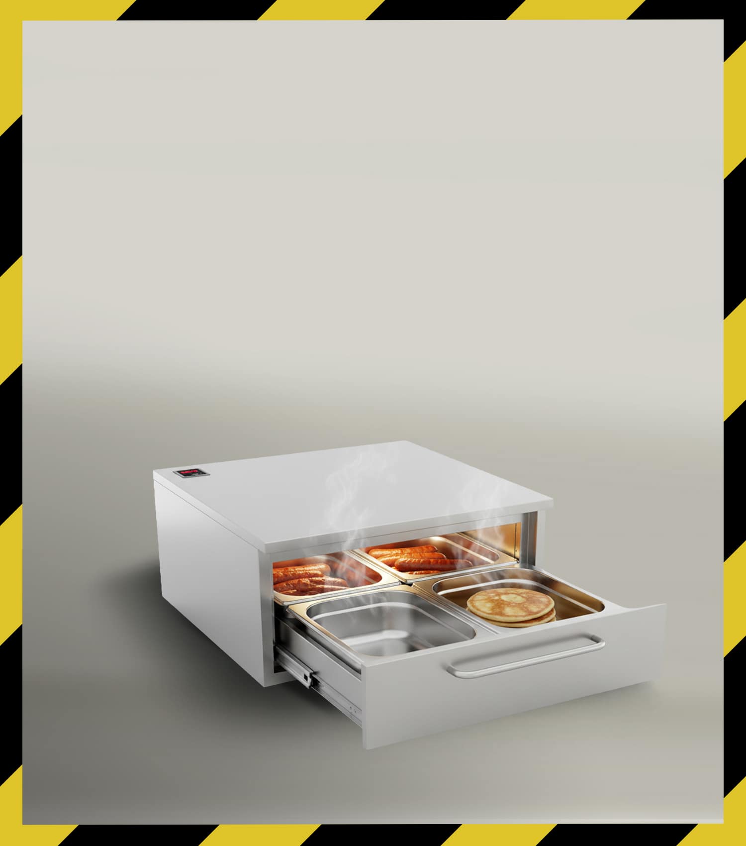 VIZU GastroWarmer Pro Tiroir Chauffant Professionnel de Maintien au Chaud GN