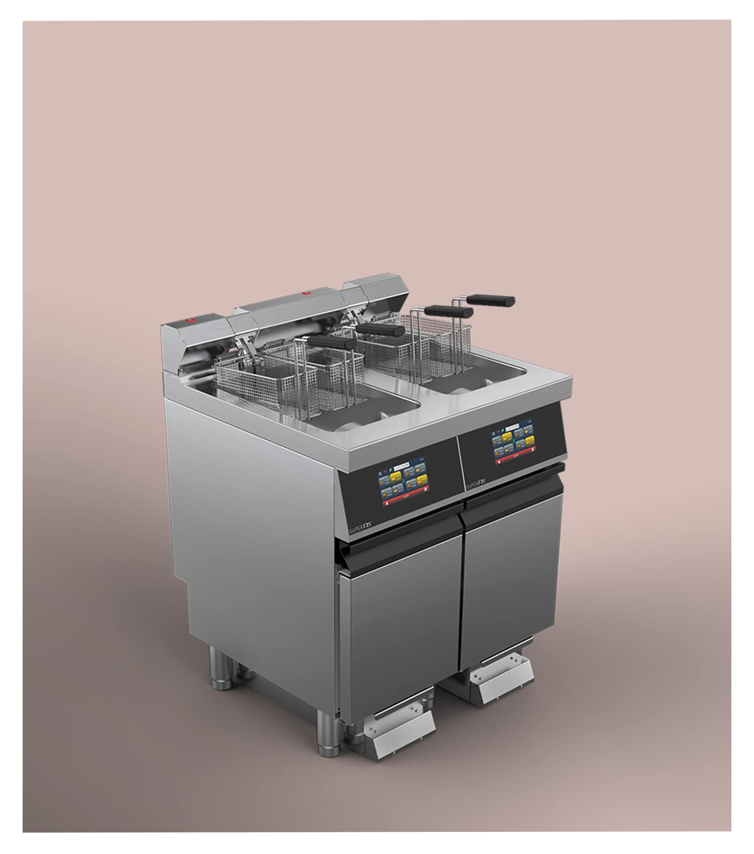 Friteuse électrique Superfry 700 Double - 30L + Filtration (Disponible en Gaz)