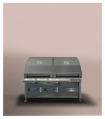 Grill Electrique Dual avec 2 couvercles Synergy Grill CGO900