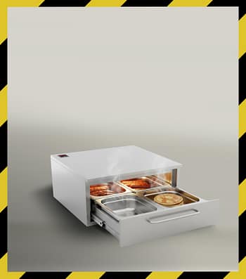 VIZU GastroWarmer Pro Tiroir Chauffant Professionnel de Maintien au Chaud GN